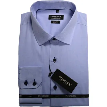 Pánská košile Pánská košile s dlouhým rukávem - střih SLIM - vzor F846 - 42