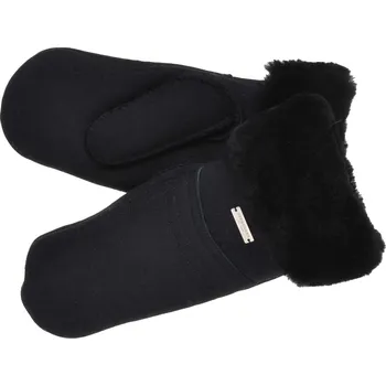 Rukavice SEEBERGER Luxusní palčáky černá Velikost Rukavice: 6 (S)