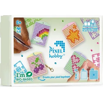 kreativní sada Pixelhobby Pixel sada klíčenek 5 ks veselé motivy