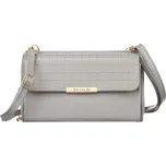 4U Cavaldi Šedá prošívaná velká peněženka s odnímatelným popruhem M830 M-17 Velikost: ONE SIZE