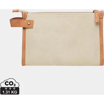 Kosmetická taška Toaletní taška VINGA Bosler z GRS recykl. canvas - Béžová, Firemní dárkové předměty s vlastním potiskem