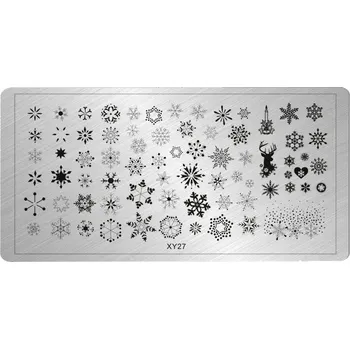 NehtyShop Destička na razítkování nehtů - vločky