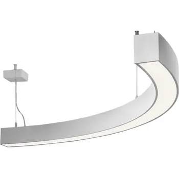 HALLA Lineární svítidlo Flumo60-S 1150lm 9,7W DALI Ra80 3000K opál 580x60x65mm bílé (228S-200K-10GED/830, W) - Halla HAL 228S-200K-10GED/830, W