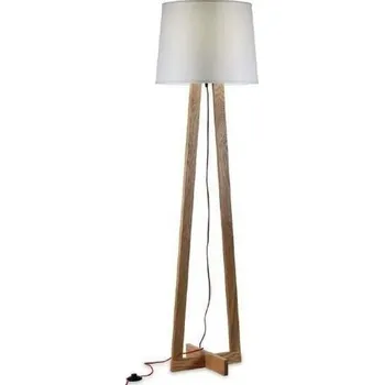 Stojací lampa PAN INTERNATIONAL MAIKO stojanová lampa dřevo+ stínidlo bílé 230V E27 25W (baleno ve 2 kartonech) - PAN INTERN. PANIT TER067