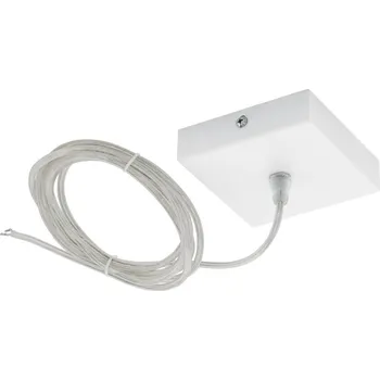 Příslušenství pro svítidlo EGLO Baldachýn SALOBRENA bílý 2m transparentní kabel - EGLO EG 61489