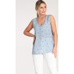 Dámská světle modrá halenka se vzory M1076 Light blue Velikost: L