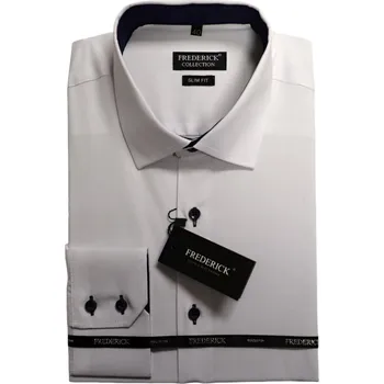 Pánská košile Pánská košile s dlouhým rukávem - střih SLIM - vzor F847 - 44