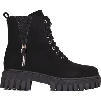 Dámská treková obuv Dámské černé kotníkové boty na šněrování GD-FL2044A-B Velikost: 37