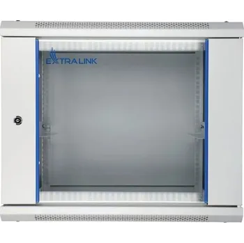 Rozvaděč Extralink 9U 600x600 Šedá | Racková skříň | montovaná na zdi