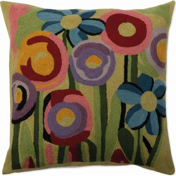 Polštář SCANquilt povlak ART WOOL garden multi 45 x 45 cm