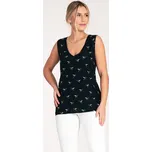 Dámská tmavě modrá halenka se vzory M1076 Navy Velikost: L