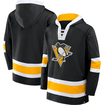 Pánská mikina Fanatics Pánská mikina Pittsburgh Penguins NHL Mens Laced Hockey Hoodie Velikost: L