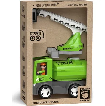 Figurka Igráček ECO MultiGO City 2+1 - Igráček, auto, žebřík, cisterna