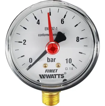 Vodovodní baterie Klum Tlakoměr 63 mm, 0 - 10bar, spodní vývod 1/4"