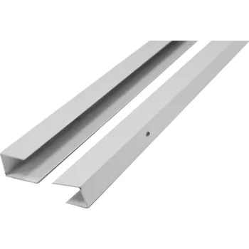 Mereo CK608xxxK, bílý ALU, 190 cm Fixační (stěnový) profil pro