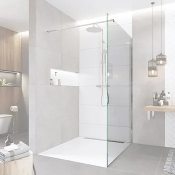 Mereo Novea sklo pro Walk in 110 x 200 cm, 8mm, EASY CLEAN Čiré