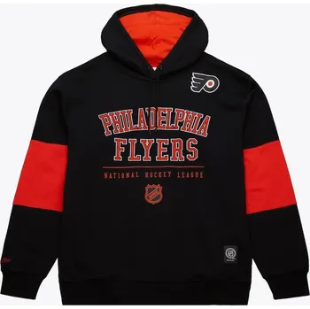 Pánská mikina Mitchell & Ness Pánská mikina Philadelphia Flyers NHL Retro Fleece Hoodie Current Logo Velikost: S
