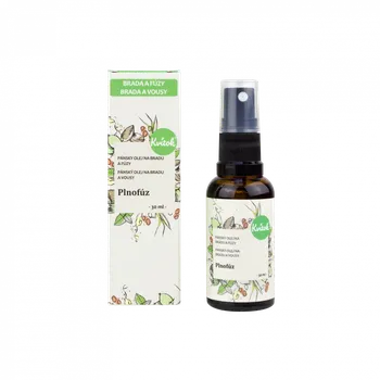 Sprchový gel Kvitok Ošetřující olej na bradu a vousy Plnovous (30 ml) - se svěží vůní