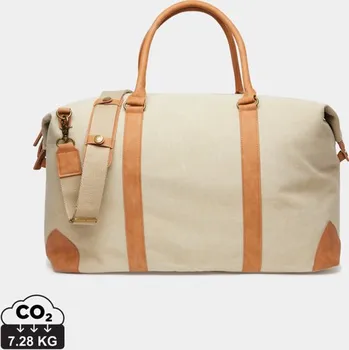 Cestovní taška Duffle taška VINGA Bosler z RCS recykl. canvas - Béžová, Firemní dárkové předměty s vlastním potiskem