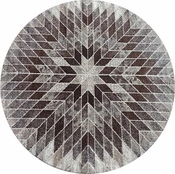 Koberec DYWANOPOL Kusový koberec PANAMERO 10 kruh béžový 80 x 80 cm