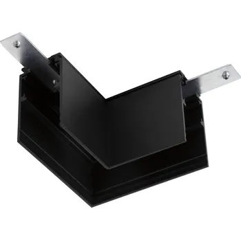 Bodové svítidlo SLV - BIG WHITE L-spojka mechanická 48 V TRACK, pro nástavbovou lištu hlub., vpravo, černá - BIG WHITE (SLV) LA 1006583