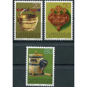 Poštovní známka (1980) MiNr. 747 - 749 ** - Lichtenštejnsko - Staré alpské zemědělské vybavení