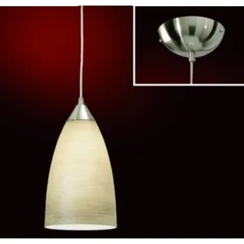 ORION Závěsné svítidlo 1x60W E27 satin/dekor Marron, pr. 15cm - ORION OR HL 6-1545/1 MARR