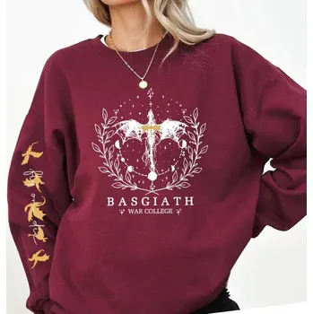 Dámská mikina Dámský pulovr s potiskem Barva: Vínová, Velikost: L