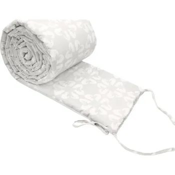 mantinel do postýlky Milkie Mango český mantinel do postýlky hladký 360 cm Foxy Silver