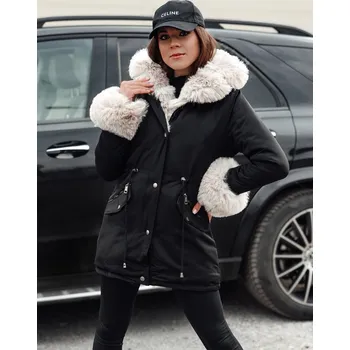 Dstreet Dámská zimní bunda Charmfur černá XL TY4771 54074
