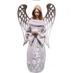 Svítící anděl šedý (Svítící andílek se srdcem)