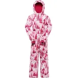 Dětská kombinéza s membránou ALPINE PRO KIREMO neon knockout pink - 80-86