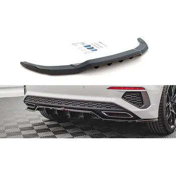Nárazník Maxton Design středový spoiler pod zadní nárazník s žebrováním pro Audi A3 8Y, plast ABS bez povrchové úpravy, S-Line SLEVA 5%