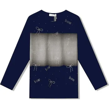 DÍVČÍ TRIČKO S KAMÍNKY MS7104 Velikost: 152, Barva: Modrá