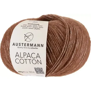 Příze Austermann Alpaca Cotton 2 Oříšková (Přírodní příze Alpaca Cotton 2 Hazelnuss)