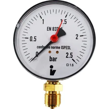 Vodovodní baterie Klum Tlakoměr 100 mm, 0 - 2,5bar, spodní vývod 1/2"