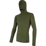 Sensor Merino DF pánské triko dl.rukáv s kapucí Safari L