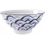 Golden Turtle Japonská keramická miska Modré vlnky 17,9 cm