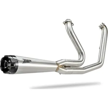Výfuk pro motocykl Kompletní výfuk Harley Davidson ZARD Softail (18-24) nerez, lesklý