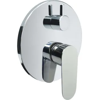 Vodovodní baterie Mereo Sprchová podomítková baterie s přepínačem, Viana Mbox, kulatý kryt, chrom