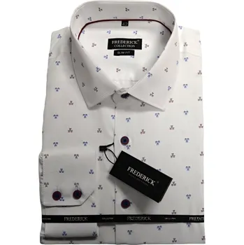 Pánská košile Pánská košile s dlouhým rukávem - střih SLIM - vzor F848 - 40