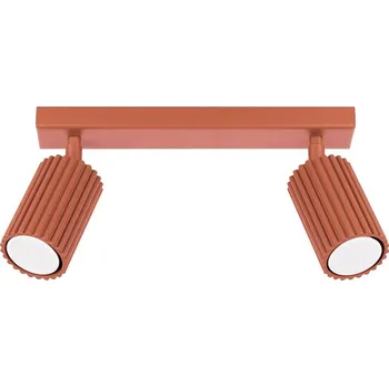 Bodové svítidlo Sollux SL.1637 - Bodové svítidlo KARBON 2xGU10/10W/230V oranžová