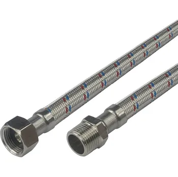 flexi hadice Klum Hadice připojovací nerez 8x12, MxF, 3/8"x3/8", 150 cm