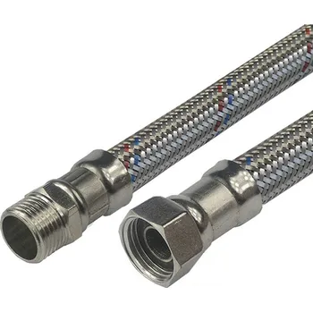 Klum Hadice připojovací nerez 13x18, MxF, 1/2"x1/2", 20 cm