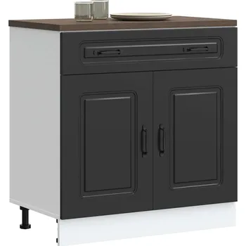 Kuchyňská skříňka Kuchyňská spodní skříňka "Kalmar" černý kompozitní Černý 853498