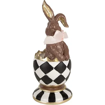 Clayre & Eef - Dekorativní figurka králíka ve vajíčku 6PR4102