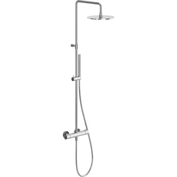 Vodovodní baterie Ravak Sprchový sloup Espirit ES 091.00CR Sprchový sloup s termostatickou baterií, posuvný, se sprchovým setem, Chrome X070494 + voucher# Dodatečná sleva 5% kód: KOUPELNA