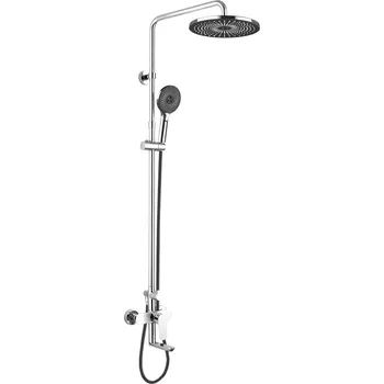 Mereo Viana vanová baterie s talířovou kulatou sprchou, černá