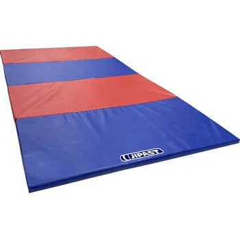 Gymnastika JIPAST Skládací žíněnka modrá-červená 240x120x3cm 4-dílná