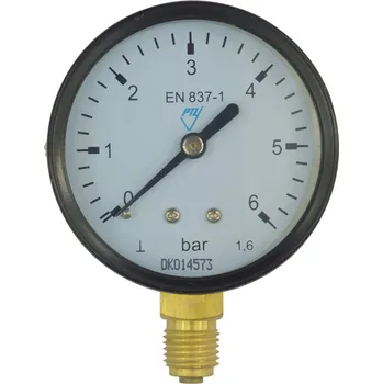 Vodovodní baterie Klum Tlakoměr 100 mm, 0 - 4bar, spodní vývod 1/2"